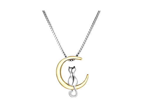 Collar de gato en la luna