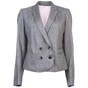 Blazer para dama gris obscuro