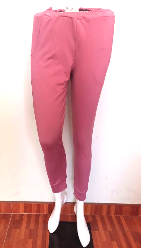 Pantalón de algodón berry